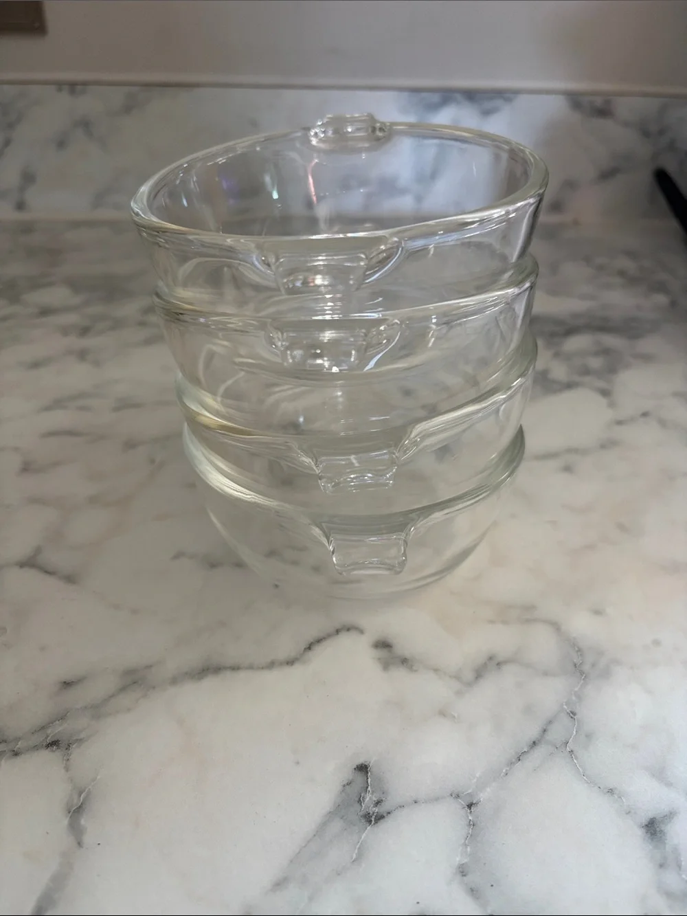 Vintage PYREX Glass Nesting Prep/Casserole Bowls - Set of 4
